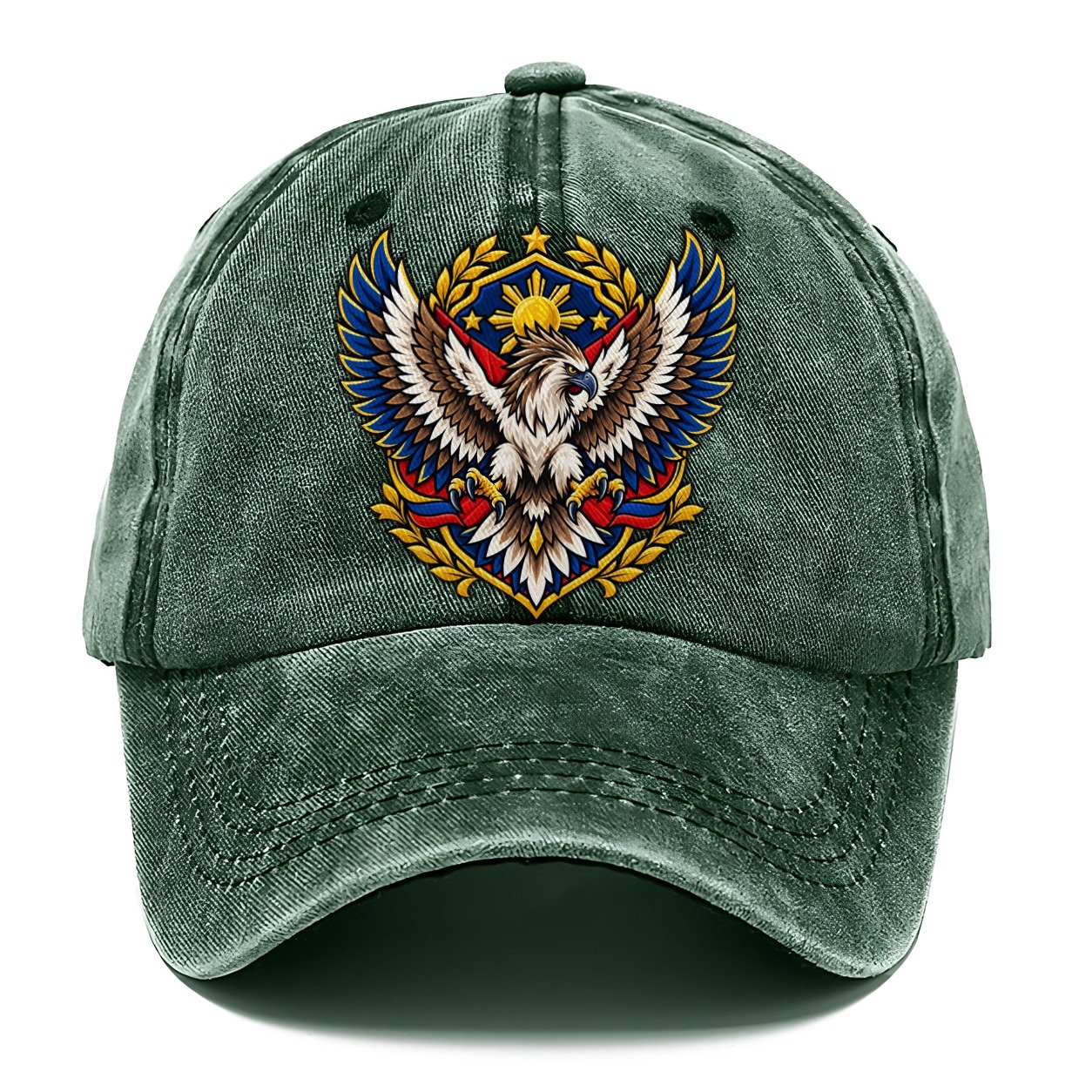 Philippines Heraldic Crest Country Logos Classic Cap – Forest Mist