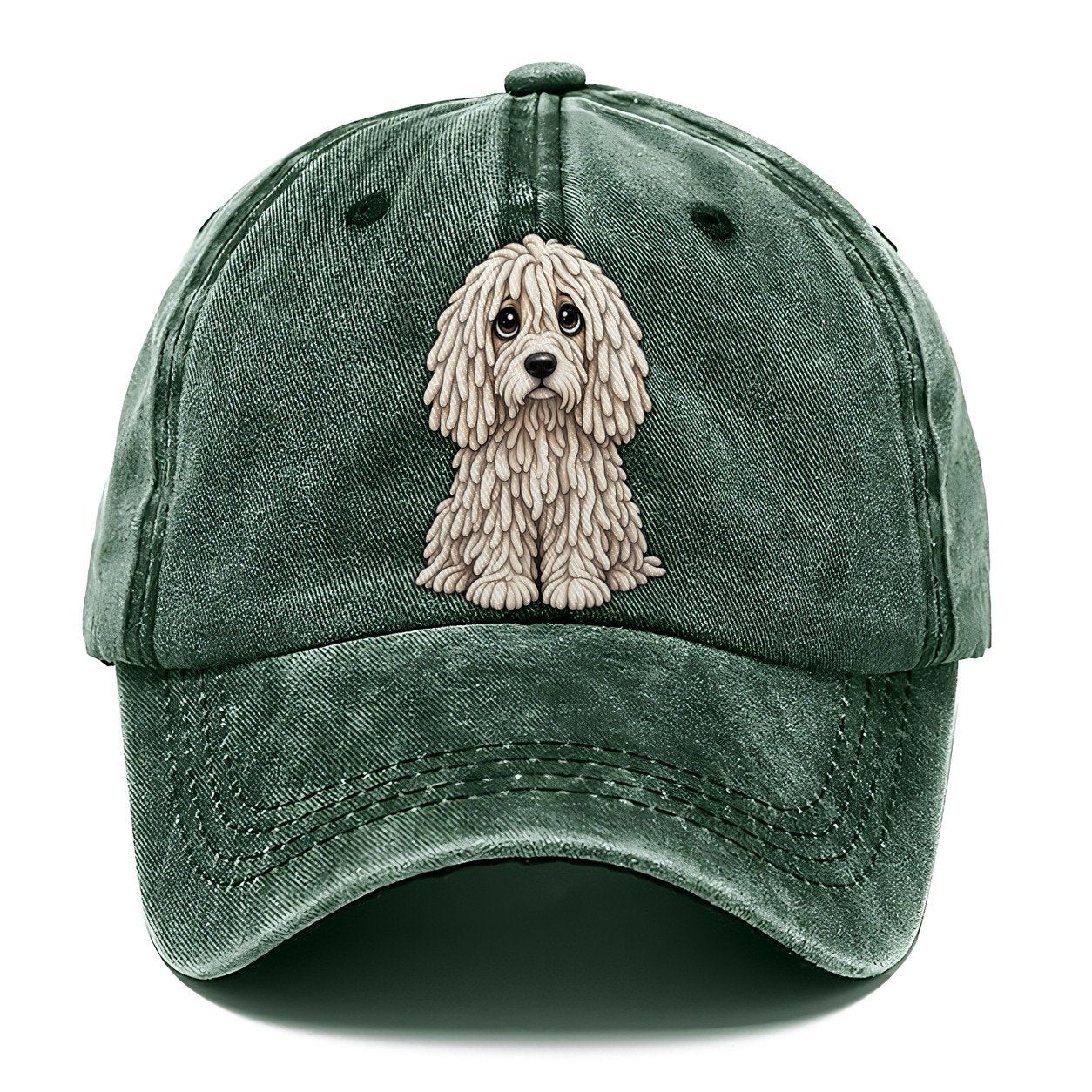 Komondor Sitting Sweetheart Classic Cap – Forest Mist
