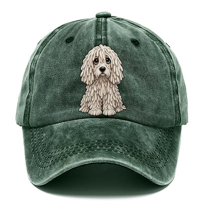 Komondor Sitting Sweetheart Classic Cap – Forest Mist