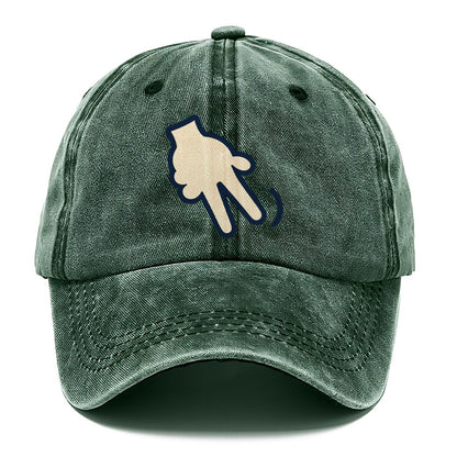 Doubles Hand Signal Behind Back Tennis Match Rituals Classic Cap – Forest Mist