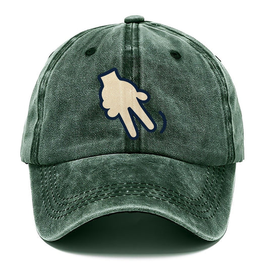 Doubles Hand Signal Behind Back Tennis Match Rituals Classic Cap – Forest Mist