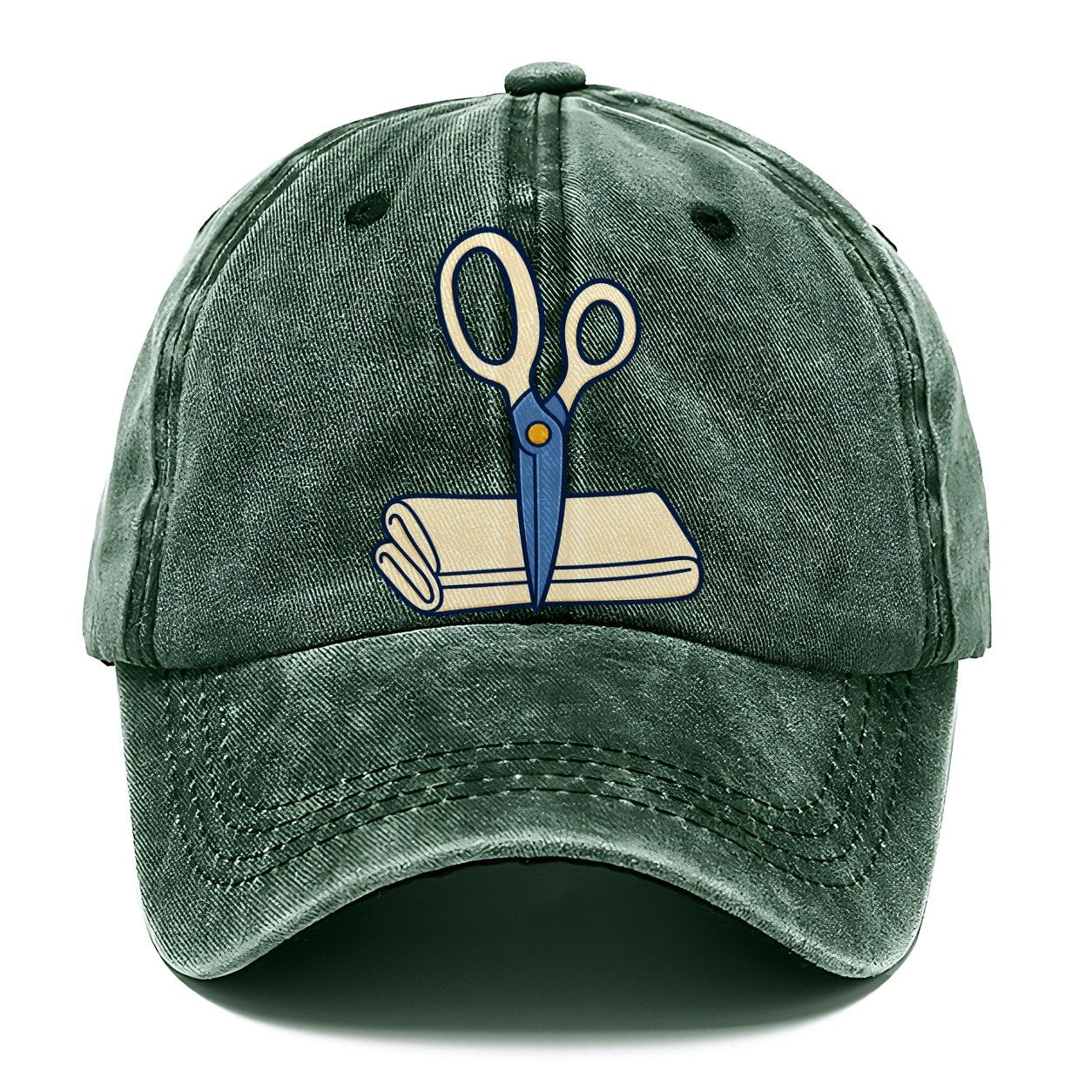 Fabric Shears Study Sewing And Quilting Classic Cap – Forest Mist