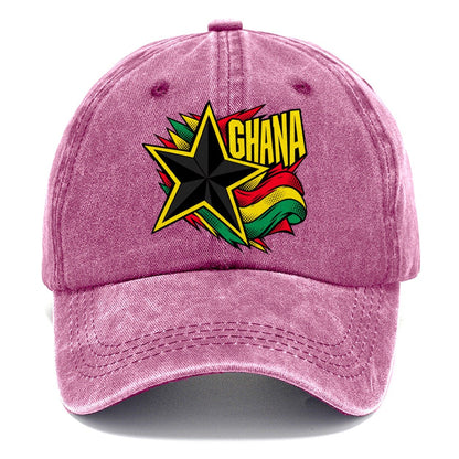 Ghana Black Star Classic Cap – Dusty Rose