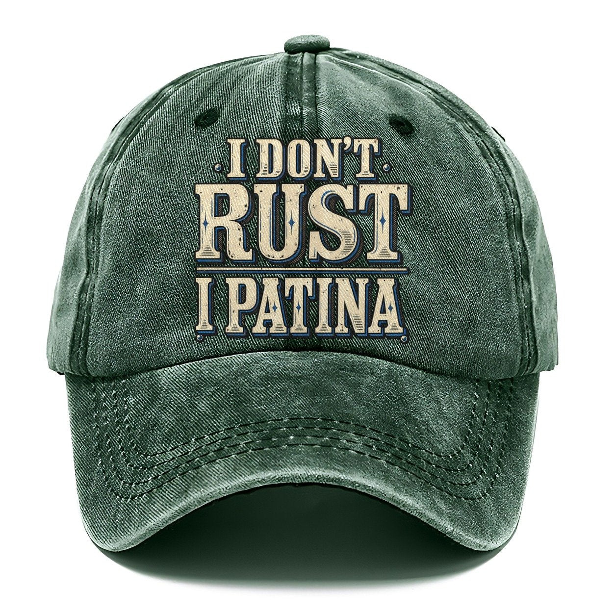 I Don T Rust I Patina American Wit Classic Cap – Forest Mist