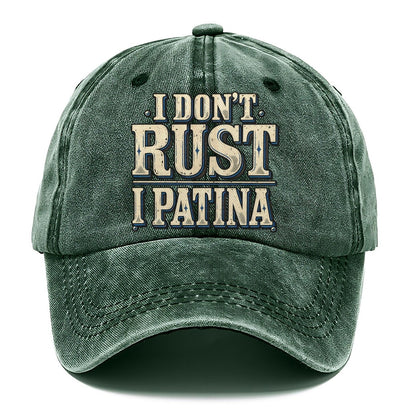 I Don T Rust I Patina American Wit Classic Cap – Forest Mist