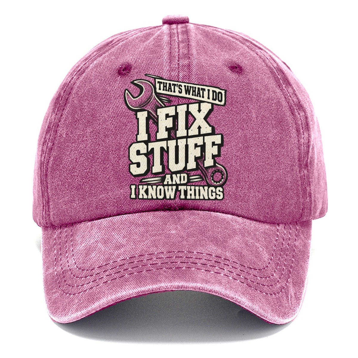 That's What I Do I Fix Stuff Classic Cap – Dusty Rose