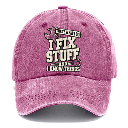 That's What I Do I Fix Stuff Classic Cap – Dusty Rose