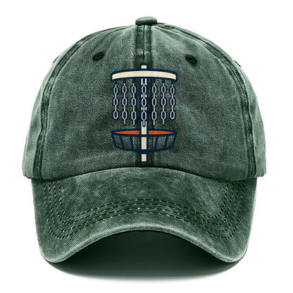 Chain Link Silhouette Disc Golf Classic Cap – Forest Mist