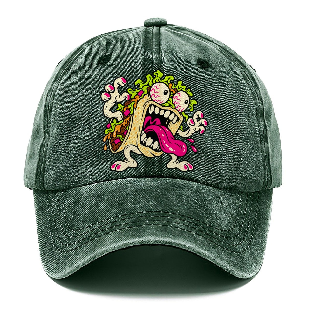 Screaming Taco Crazy Styles Classic Cap – Forest Mist
