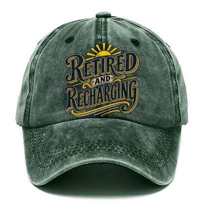 Retired And Recharging Retired Living Classic Cap – Forest Mist