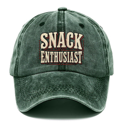 Snack Enthusiast American Wit Classic Cap – Forest Mist