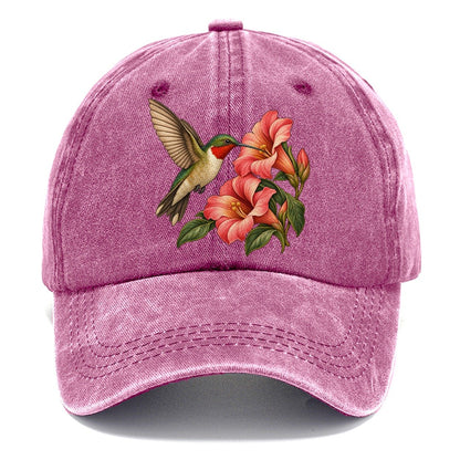 Ruby Throat Flower Arc Everyday Originals Classic Cap – Dusty Rose
