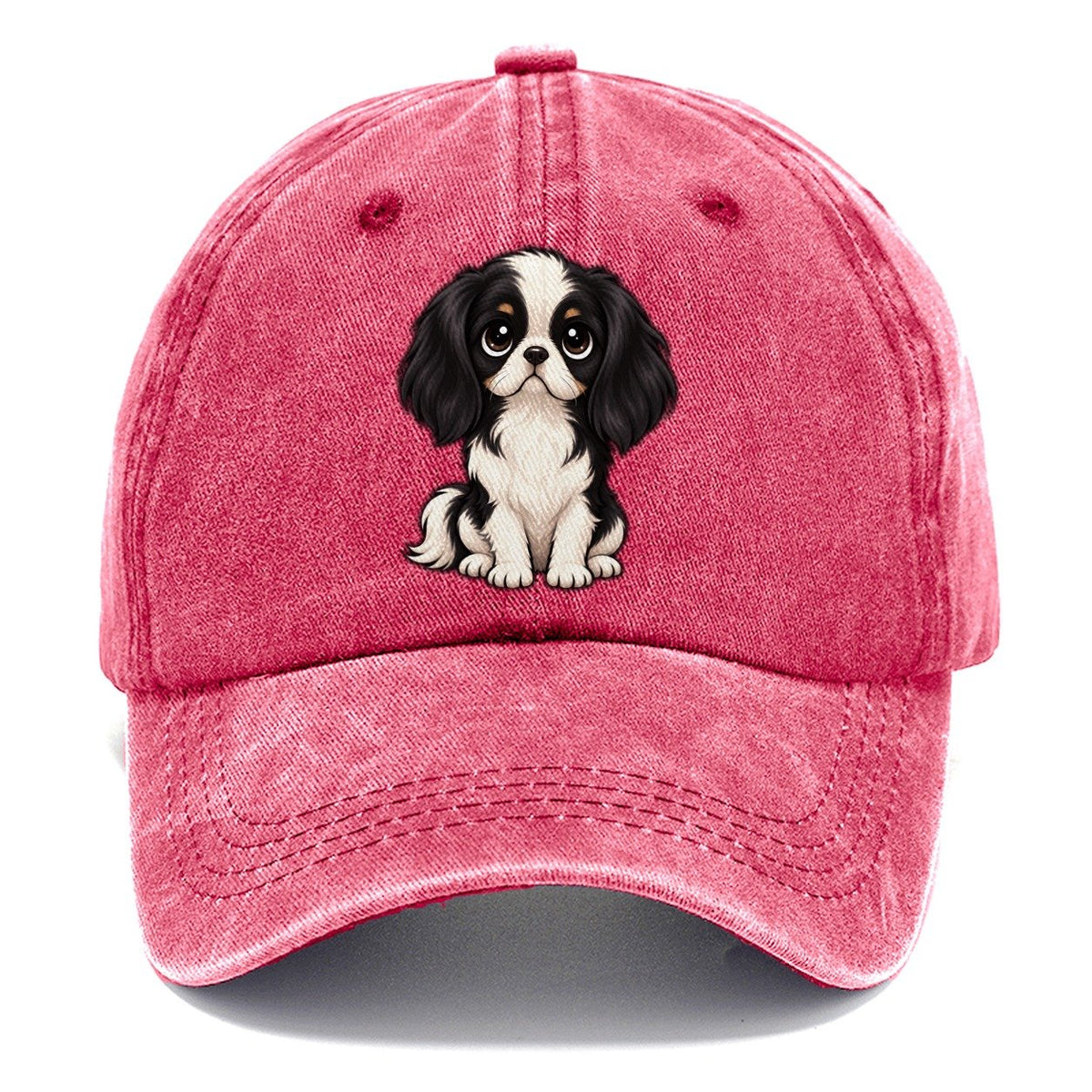 Japanese Chin Sitting Sweetheart Classic Cap – Pomegranate Blush