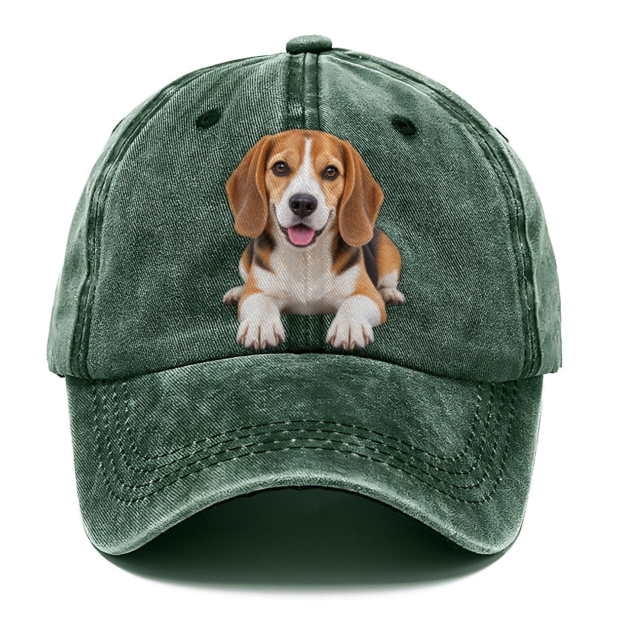 Beagle Lying Down Top Breeds Classic Cap – Forest Mist