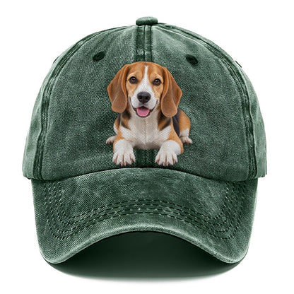 Beagle Lying Down Top Breeds Classic Cap – Forest Mist