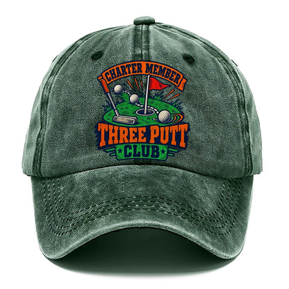 Three Putt Club Golf Life Classic Cap – Forest Mist