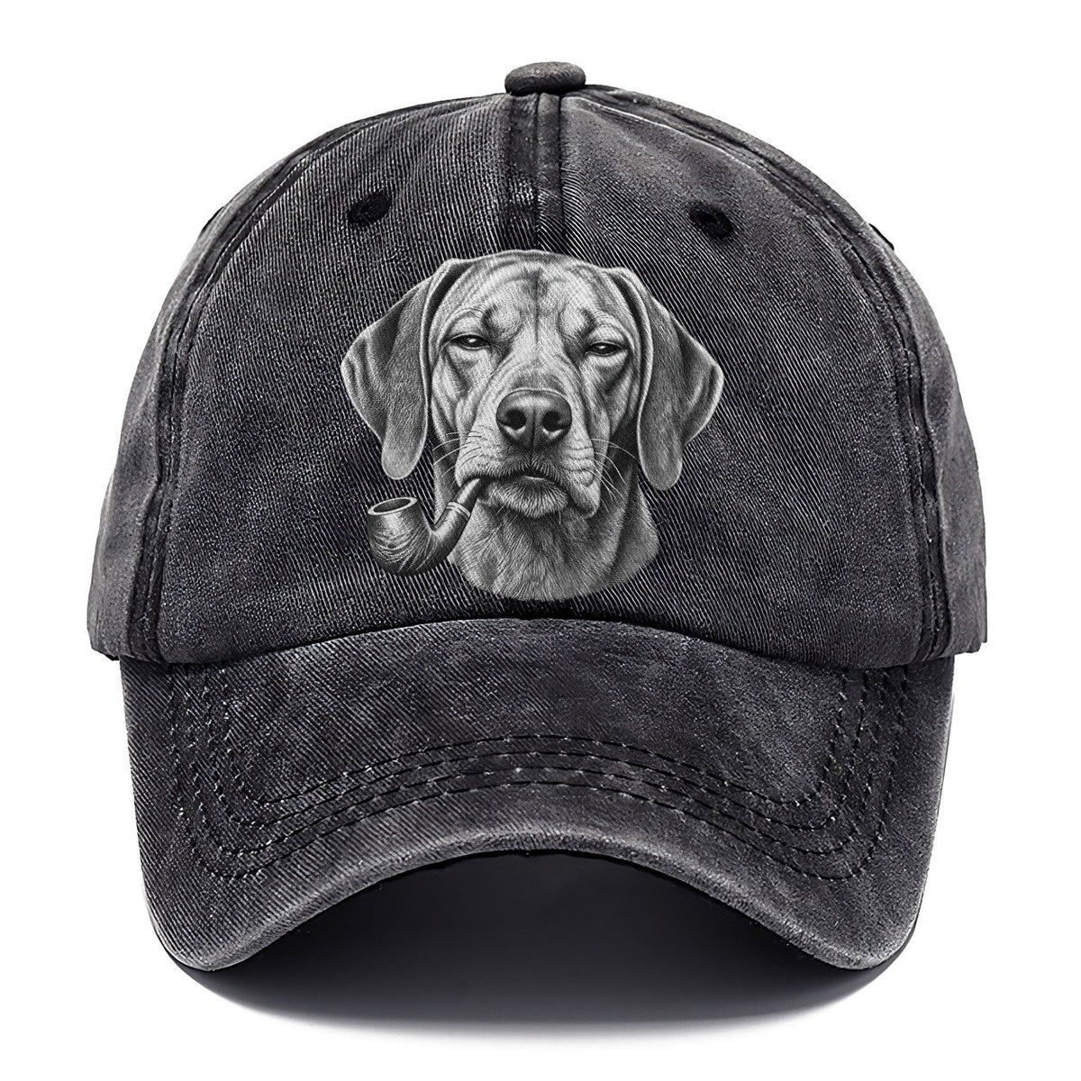 Rhodesian Ridgeback A Classic Tobacco Pipe Smoking Dogs Smoking Dogs Portraits Classic Cap – Graphite