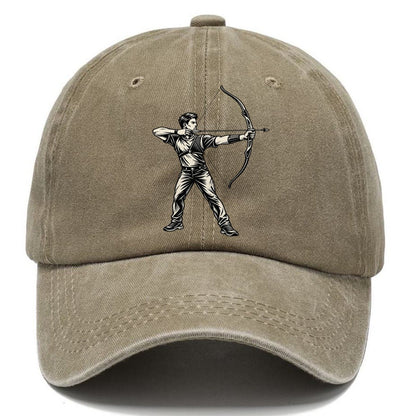 Archer Standing Full Draw Global Sports Ink Figures Classic Cap – Warm Sand