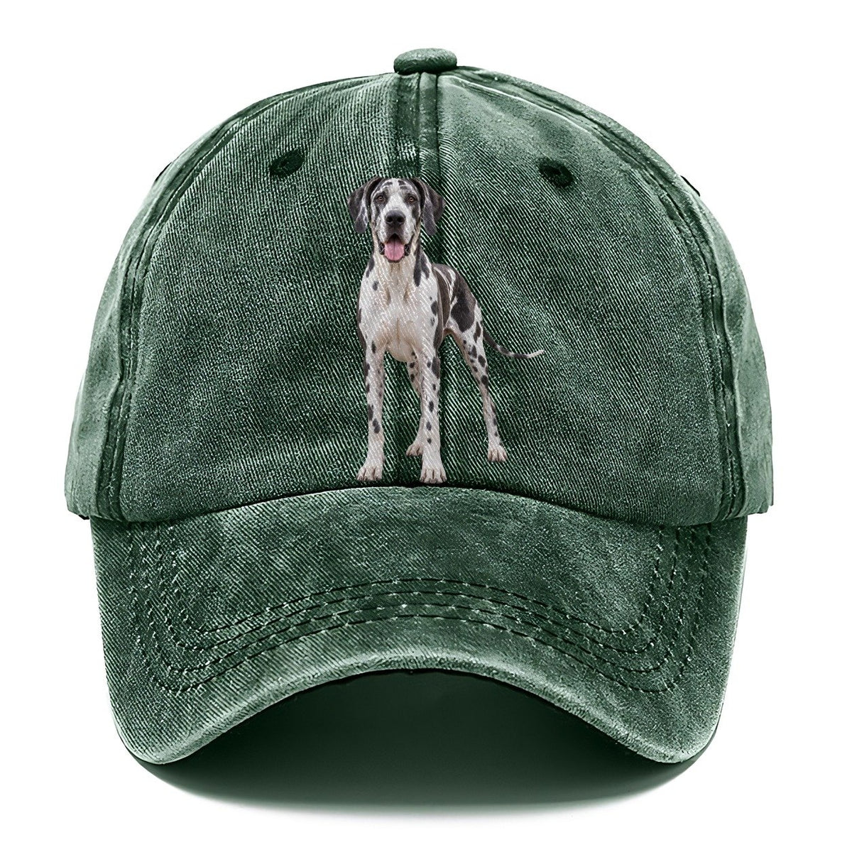 Great Dane Standing Top Breeds Classic Cap – Forest Mist