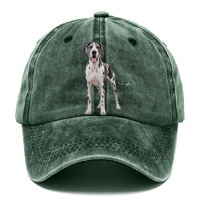 Great Dane Standing Top Breeds Classic Cap – Forest Mist
