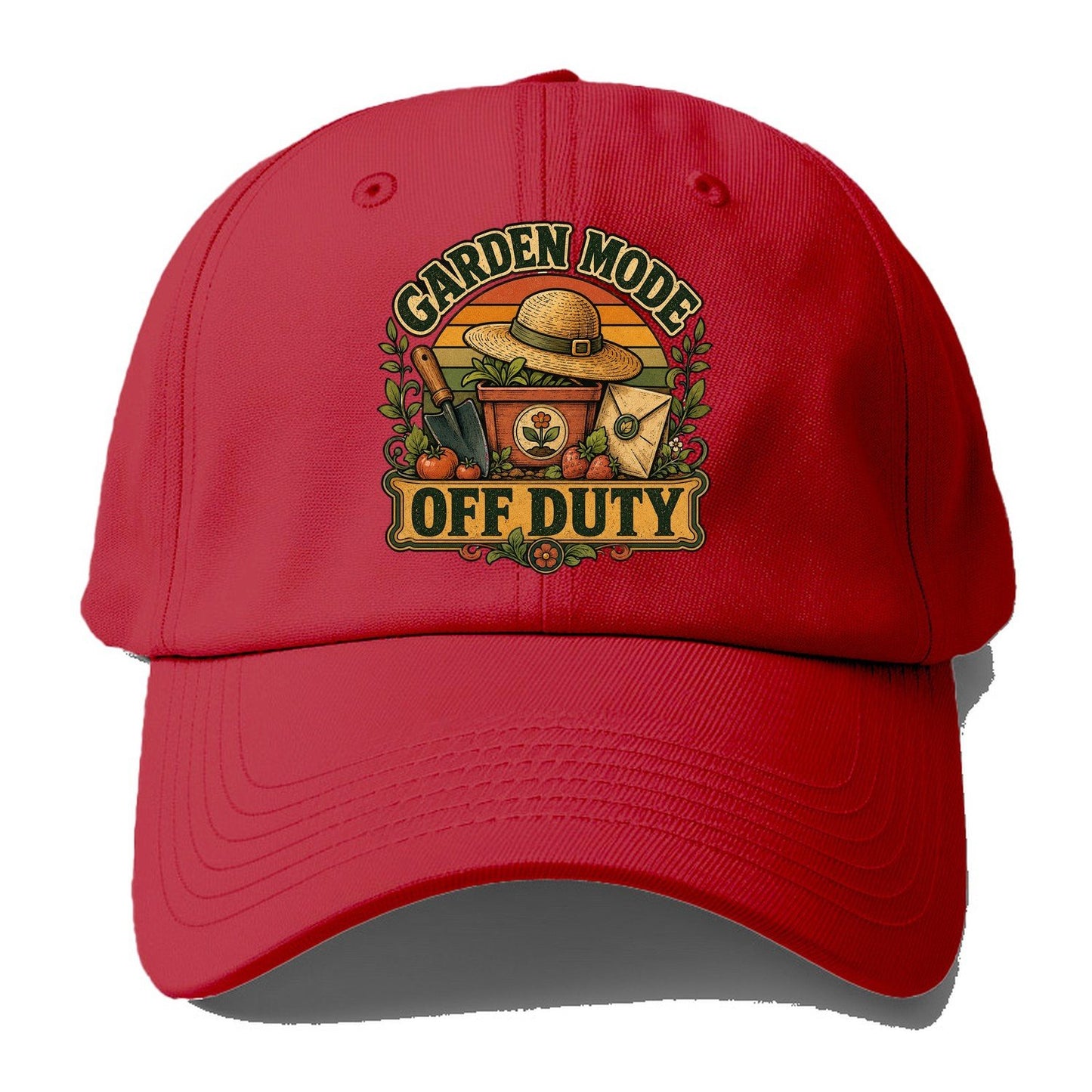 Garden Mode Off Duty Baseball Cap – Red