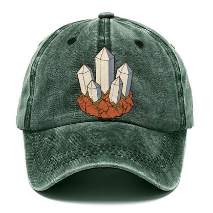 Quartz Cluster Study Rocks And Minerals Classic Cap – Forest Mist