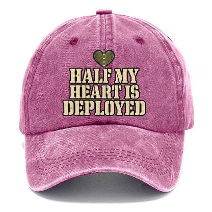 Half My Heart Is Deployed Barracks Wit Classic Cap – Dusty Rose