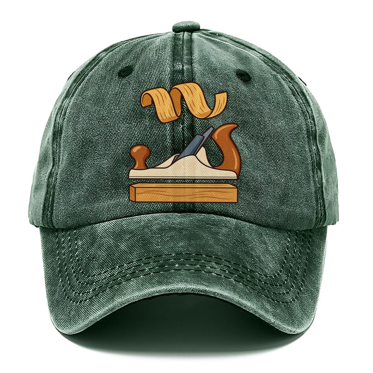 Bench Plane Profile Woodworking Classic Cap – Forest Mist