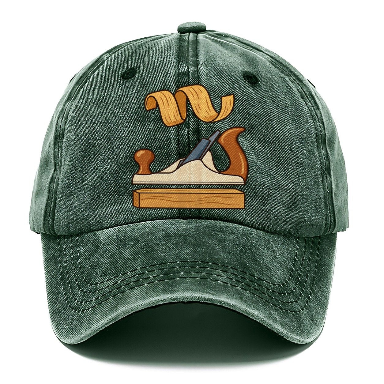 Bench Plane Profile Woodworking Classic Cap – Forest Mist