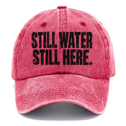 Still Water Still Here Fishing Club Classic Cap – Pomegranate Blush