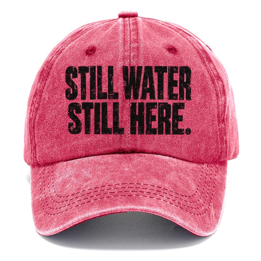 Still Water Still Here Fishing Club Classic Cap – Pomegranate Blush