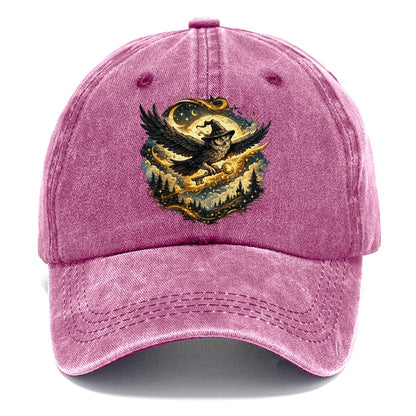 Wizard Owl with Magic Key Under Full Moon Classic Cap – Dusty Rose