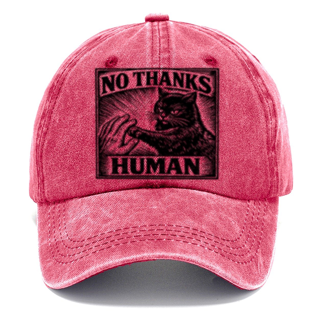 No Thanks Human Classic Cap – Pomegranate Blush