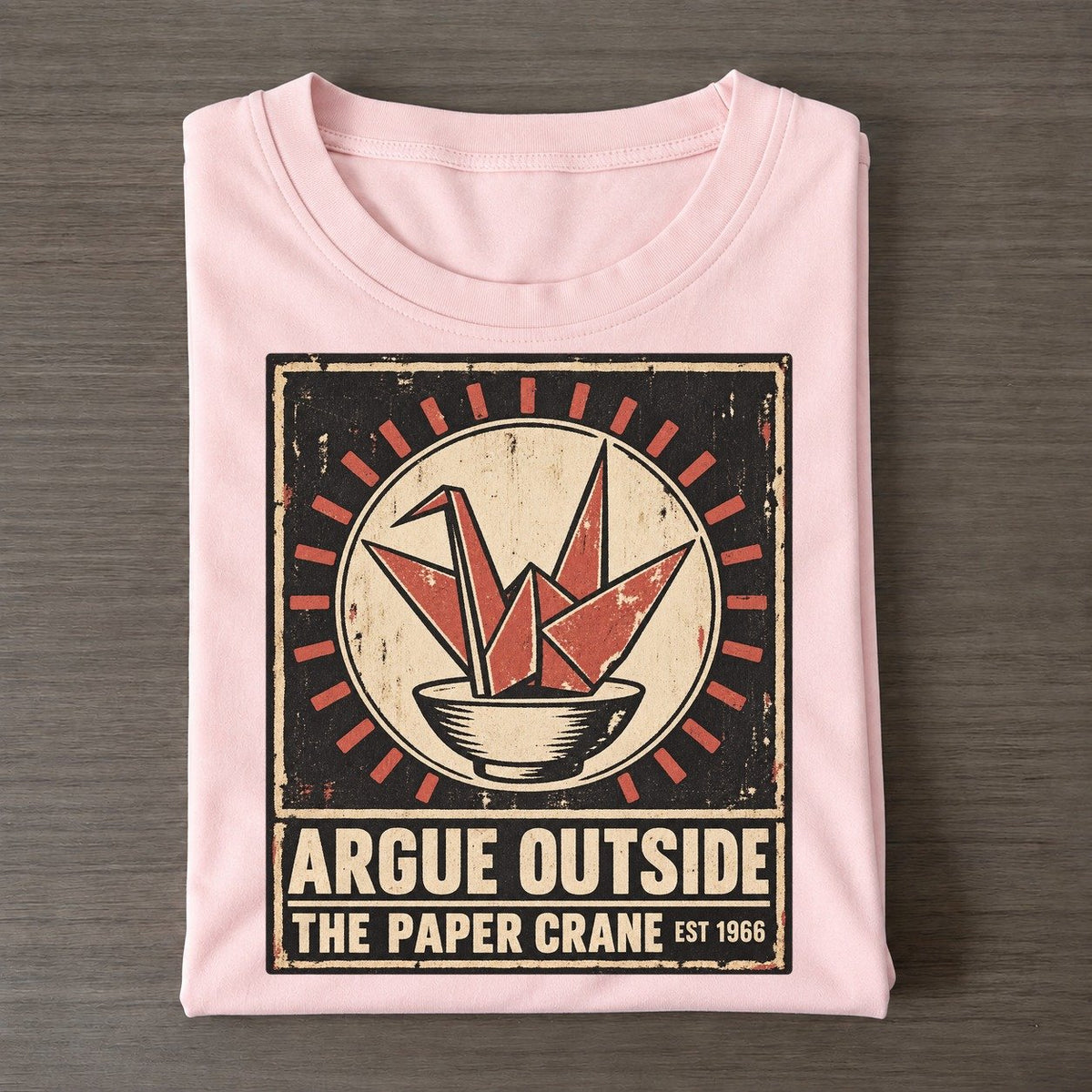 Paper Crane Bar Izakaya Rules Classic T-shirt – Pink