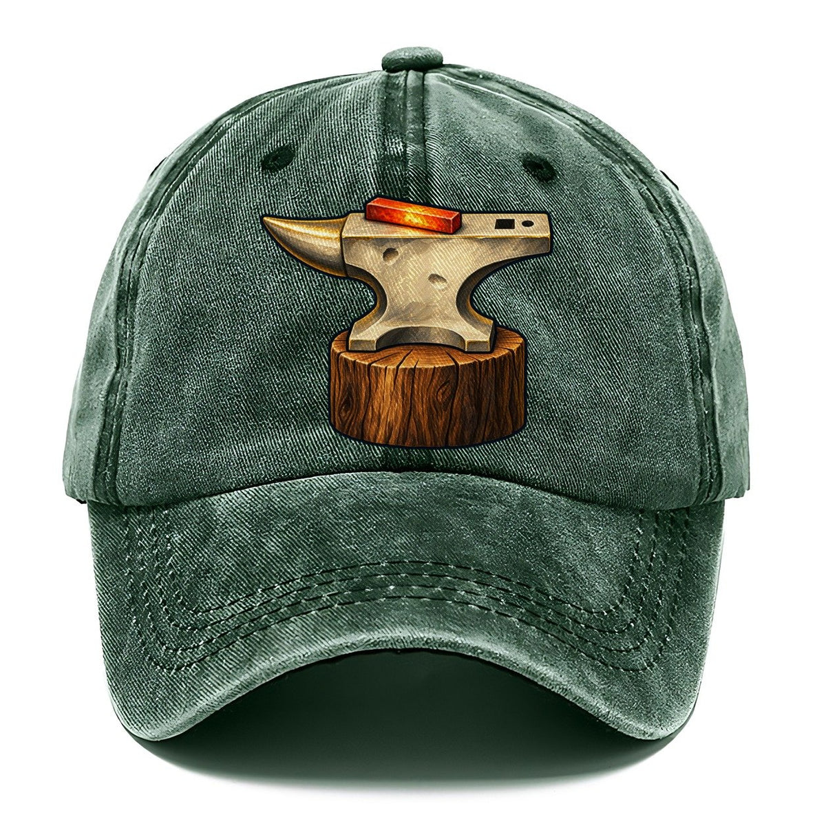 Anvil And Hot Bar Blacksmithing Classic Cap – Forest Mist