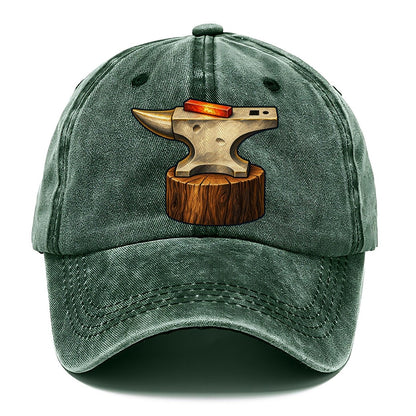 Anvil And Hot Bar Blacksmithing Classic Cap – Forest Mist