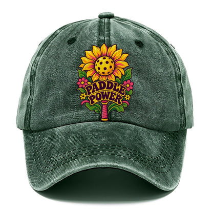 Sunflower Paddle Power Pickleball Life Classic Cap – Forest Mist