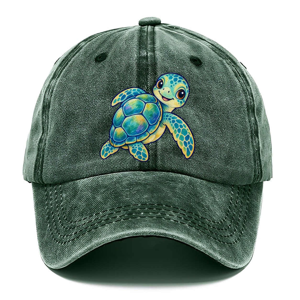 Sea Turtle Shell Turn Sea Sprite Classic Cap – Forest Mist