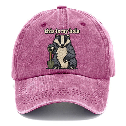 This Is My Hole Strongly Worded Classic Cap – Dusty Rose