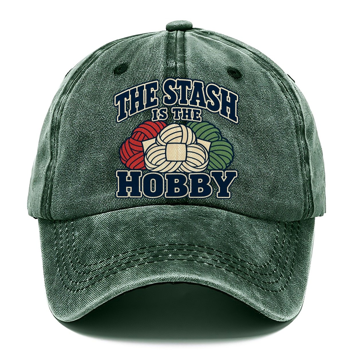 The Stash Is The Hobby Yarn Crafts Classic Cap – Forest Mist