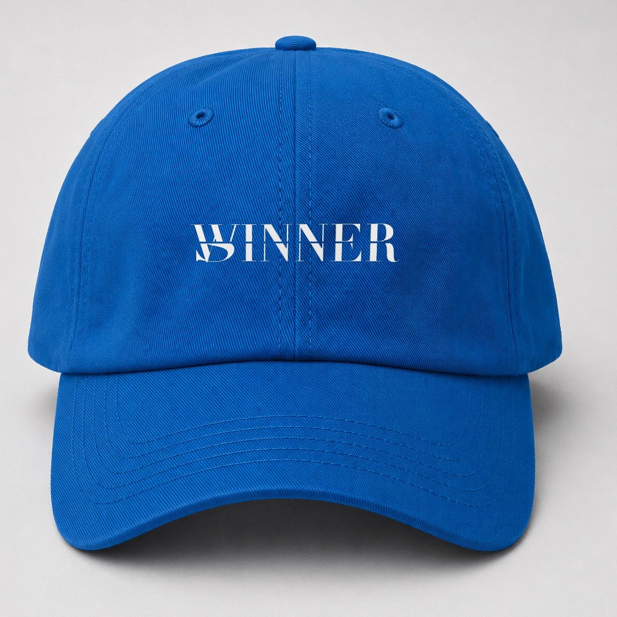 Winner Sinner Split Feelings Baseball Cap – Blue