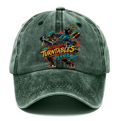 Allegedly A Turntables Player Music Instruments Classic Cap – Forest Mist