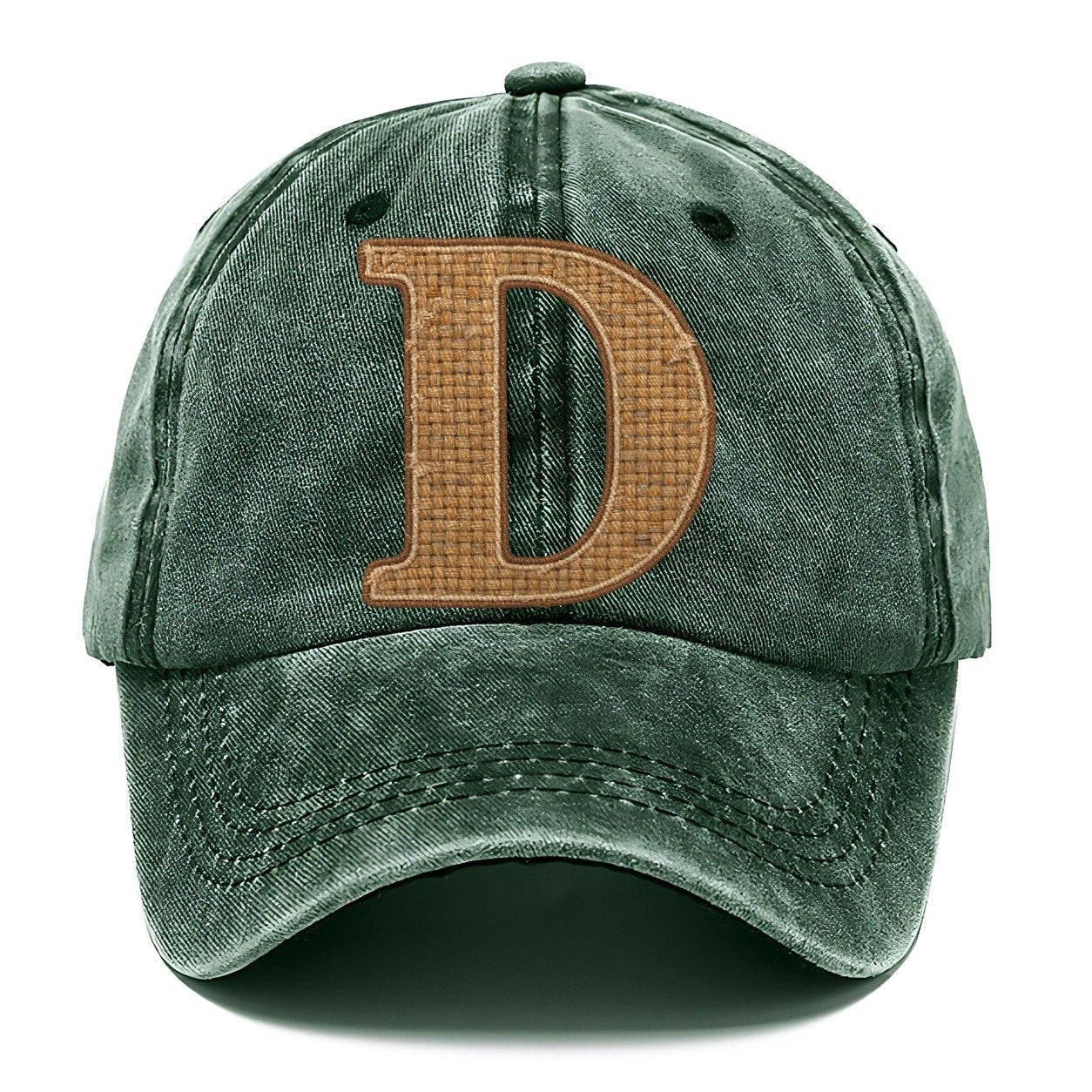 Woven Tweed D Monogram Classic Cap – Forest Mist