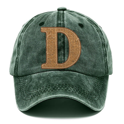 Woven Tweed D Monogram Classic Cap – Forest Mist