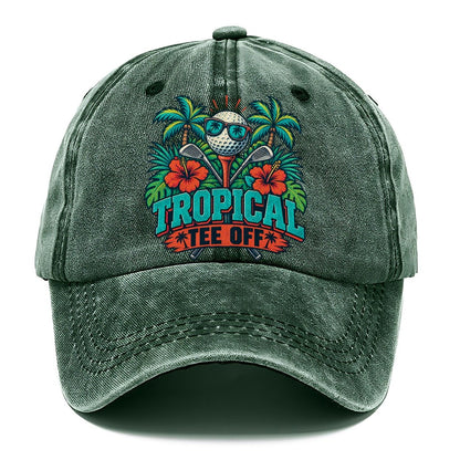 Tropical Tee Off Golf Life Classic Cap – Forest Mist