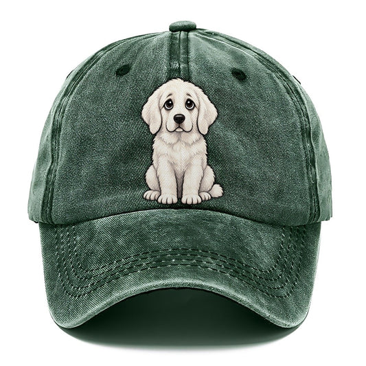 Great Pyrenees Sitting Sweetheart Classic Cap – Forest Mist