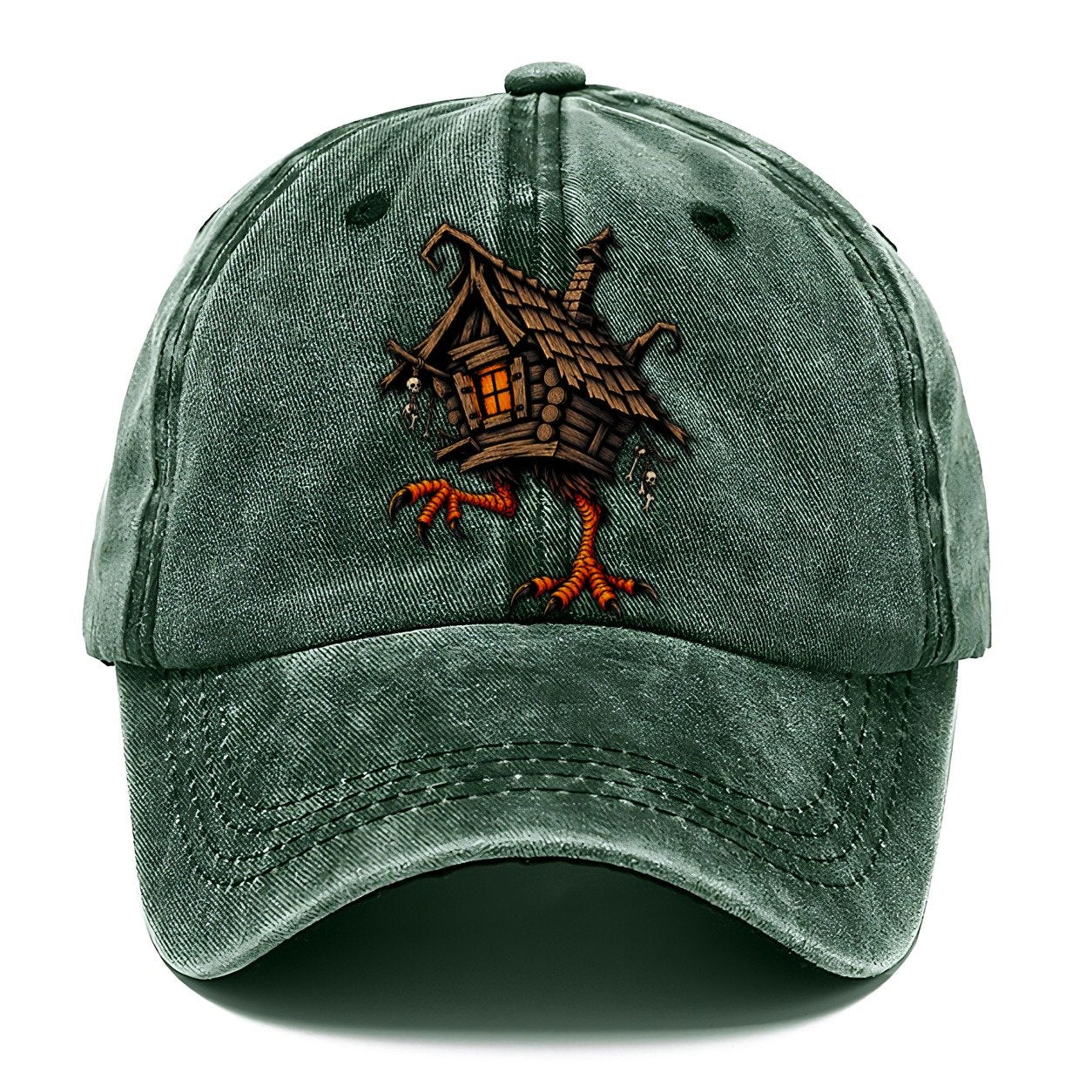 Baba Yaga Hut On Chicken Legs Witch Magic Classic Cap – Forest Mist