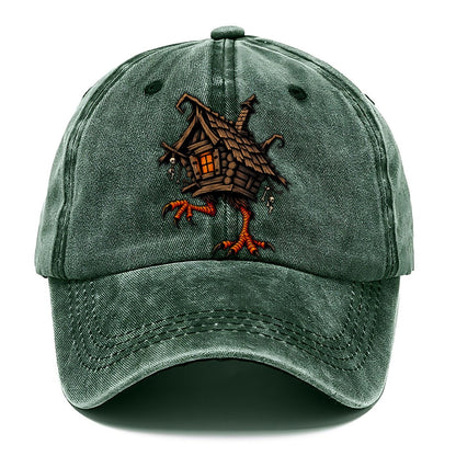 Baba Yaga Hut On Chicken Legs Witch Magic Classic Cap – Forest Mist