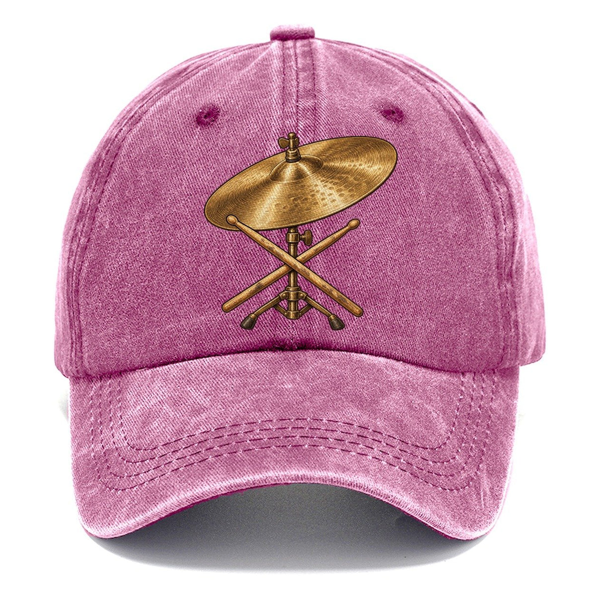 Ride Cymbal And Sticks Fan Favorites Classic Cap – Dusty Rose