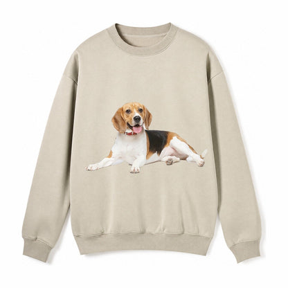 Beagle Fleece Sweatshirt – Light Khaki